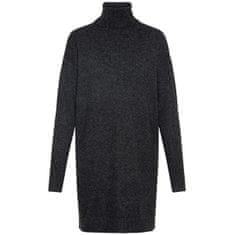 Vero Moda Dámske šaty VMBRILLIANT 10199744 Black MELANGE (Veľkosť XS)