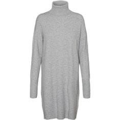 Vero Moda Dámske šaty VMBRILLIANT 10199744 Light Grey Melange (Veľkosť L)