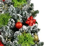 LAALU Ozdobený umelý vianočný stromček GRINCH 60 cm s LED OSVETLENÍM V KVETINÁČI