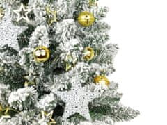 LAALU Ozdobený umelý vianočný stromček HVIEZDIČKA ANIČKA 60 cm s LED OSVETLENÍM V KVETINÁČI