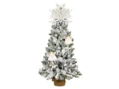 LAALU Ozdobený umelý vianočný stromček ANJELÍČEK 60 cm s LED OSVETLENÍM V KVETINÁČI