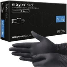 Iso Trade Nitrilové rukavice 100 ks veľ. M Iso Trade - čierne