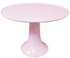 Isabelle Rose Melamín etahérový podnos na tortu na nohe ružový 27 cm