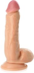 XSARA Realistický penis, mužský úd, umělé dildo s varlaty - 68767901