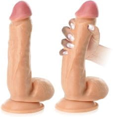 XSARA Realistický penis, mužský úd, umělé dildo s varlaty - 68767901