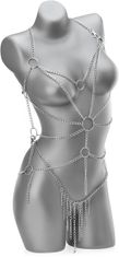XSARA Vyzývající erotické prádlo z řetízků - ozdoba ženského těla - 78172850