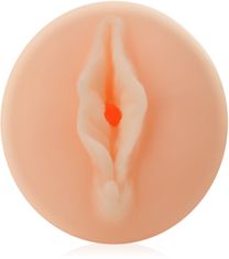 XSARA Umělá vagína z kůže cyberskin úzká štěrbinka masturbátor - 74394823