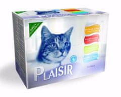 Plaisir Cat Multipack, vrecká 100 g (12 ks)