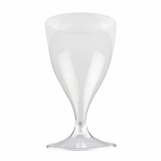 Santex Plastové poháre na víno transparentné 10ks 200ml