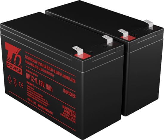 T6 power Sada batérií pre Eaton 5E 1500i USB, VRLA, 12 V