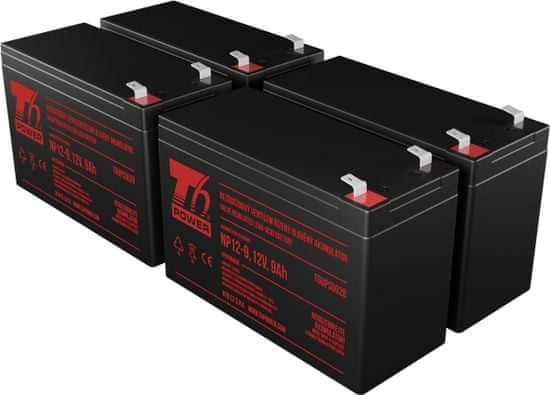 T6 power Sada batérií pre APC Smart-UPS SU1400RMJ2U, VRLA, 12 V