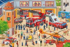 Schmidt Puzzle Detský deň na požiarnej stanici 60 dielikov