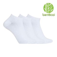 commshop 30x Bambusové členkové ponožky - Biele 39-42