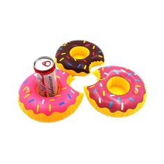 AUR Nafukovací držiak na pitie - Donut ružový