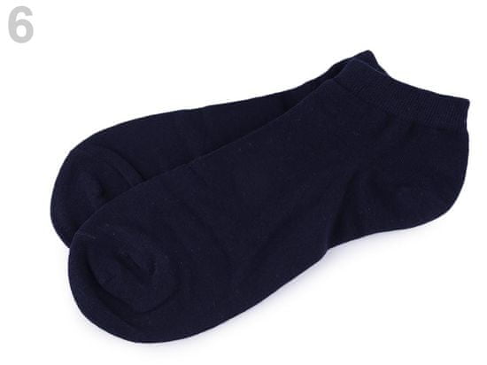 commshop 3x Bavlnené členkové ponožky čierne veľkosť 43-46