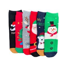 commshop Dámske vianočné thermo ponožky 6 párov - veľkosť 39-42