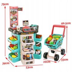 Luxma Čítačka hmotnosti nákupného košíka v supermarkete 76