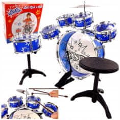 Luxma Detské bubny 6 bubnov tanierová stolička 28807n