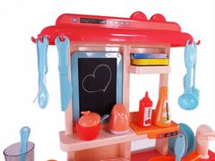 Luxma Detská kuchynka s chladničkou a 170 plynovými varnými doskami