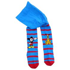 Eplusm Chlapčenské pančušky "Mickey Mouse" - modrá 122–128 / 7–8 rokov Modrá