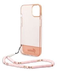 Guess Kryt na mobil Camera Outline Translucent na Apple iPhone 14 - růžový