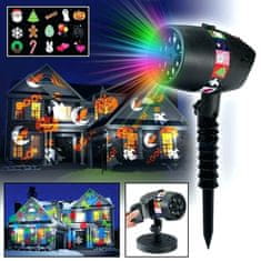 Sobex  Halloween - Vonkajší laserový LED projektor - HALLOWEEN