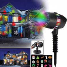 PAPA Vonkajší laserový LED projektor - Vianočný projektor