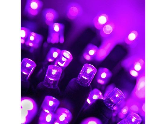 commshop Vnútorná LED vianočná reťaz - fialová, 18m, 180 LED