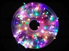 commshop Vnútorná vianočná reťaz, rôznofarebná, 260 LED, 48m