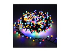 commshop Vianočná LED reťaz s guličkami - Cherry, 6m, 300 LED diód, rôznofarebná