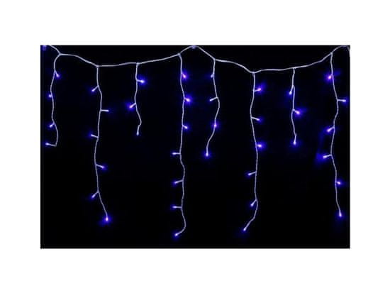 commshop Vonkajší LED vianočný záves - modrá, 10m, 500 LED