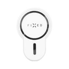 FIXED Držiak s bezdrôtovým nabíjaním MagClick s podporou uchytenia MagSafe, 15W FIXMCLI-WH, biely