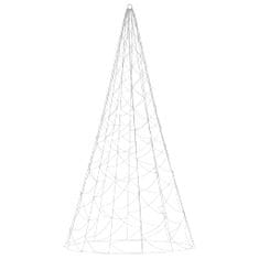 Vidaxl Vianočný stromček na stožiari 500 modrých LED 300 cm