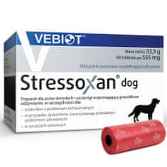 VEBIOT Vitamíny, doplnky pre psov Stressoxan dog 60 tabliet + sáčky na výkaly