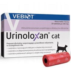 VEBIOT Vitamíny, doplnky pre mačky Urinoloxan cat 30 tabliet + sáčky na výkaly
