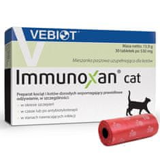 VEBIOT Vitamíny, doplnky pre mačky Immunoxan cat 30 tabliet + sáčky na výkaly
