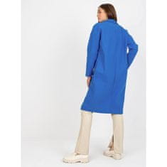 Och Bella Dámsky kabát s vreckami OCH BELLA tmavo modrý TW-PL-BI-7298-1.15_391174 Univerzálne