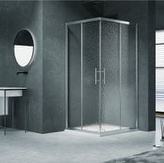 H K Sprchovací kút štvorcový, SIMPLE GRAPE 100x100 cm L/P variant, rohový vstup vrátane sprchovej vaničky z liateho mramoru