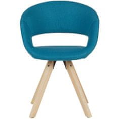 Bruxxi Jedálenská stolička Larisa, textil, modrá