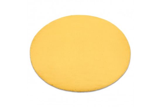 Dywany Lusczów Guľatý koberec BUNNY žltý