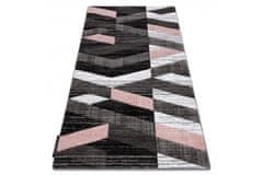 Dywany Lusczów Kusový koberec ALTER Bax pruhy ružový, velikost 160x220