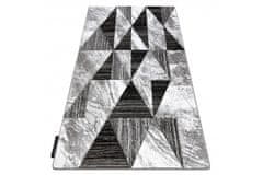 Dywany Lusczów Kusový koberec ALTER Nano trojuholníky, sivý, velikost 160x220