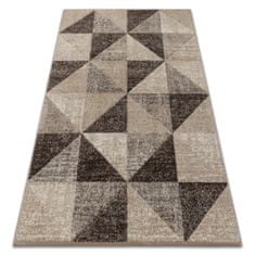 Dywany Lusczów Kusový koberec FEEL Triangle béžovo-hnedý, velikost 120x170