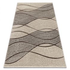 Dywany Lusczów Kusový koberec FEEL Waves béžový, velikost 240x330
