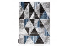 Dywany Lusczów Kusový koberec ALTER Nano trojuholníky modrý, velikost 180x270