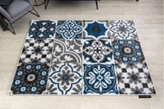 Dywany Lusczów Kusový koberec ALTER Porto kvety modrý, velikost 140x190