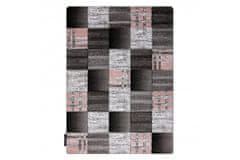 Dywany Lusczów Kusový koberec ALTER Siena štvorce mriežka sivý, velikost 280x370