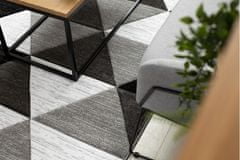 Dywany Lusczów Kusový koberec ALTER Rino trojuholníky sivý, velikost 160x220