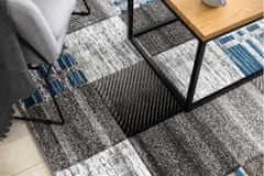 Dywany Lusczów Kusový koberec ALTER Siena štvorce/mriežka, modrý, velikost 160x220
