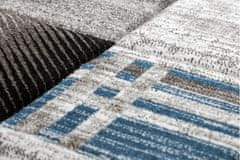 Dywany Lusczów Kusový koberec ALTER Siena štvorce/mriežka, modrý, velikost 160x220
